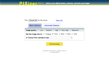 Tablet Screenshot of pixizer.com